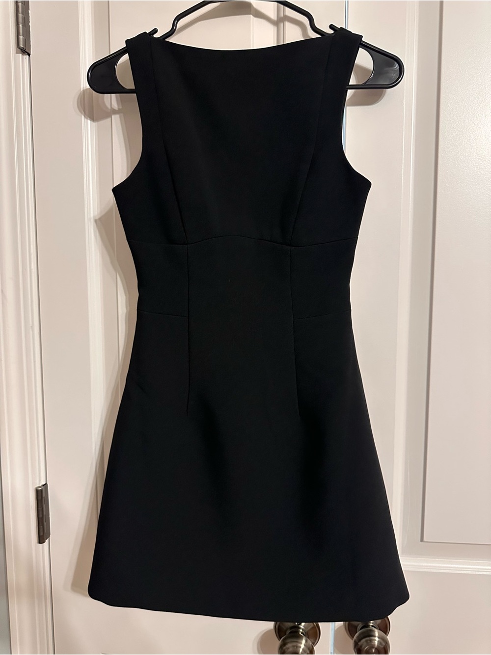 Classic Black Sleeveless A-Line Mini Dress